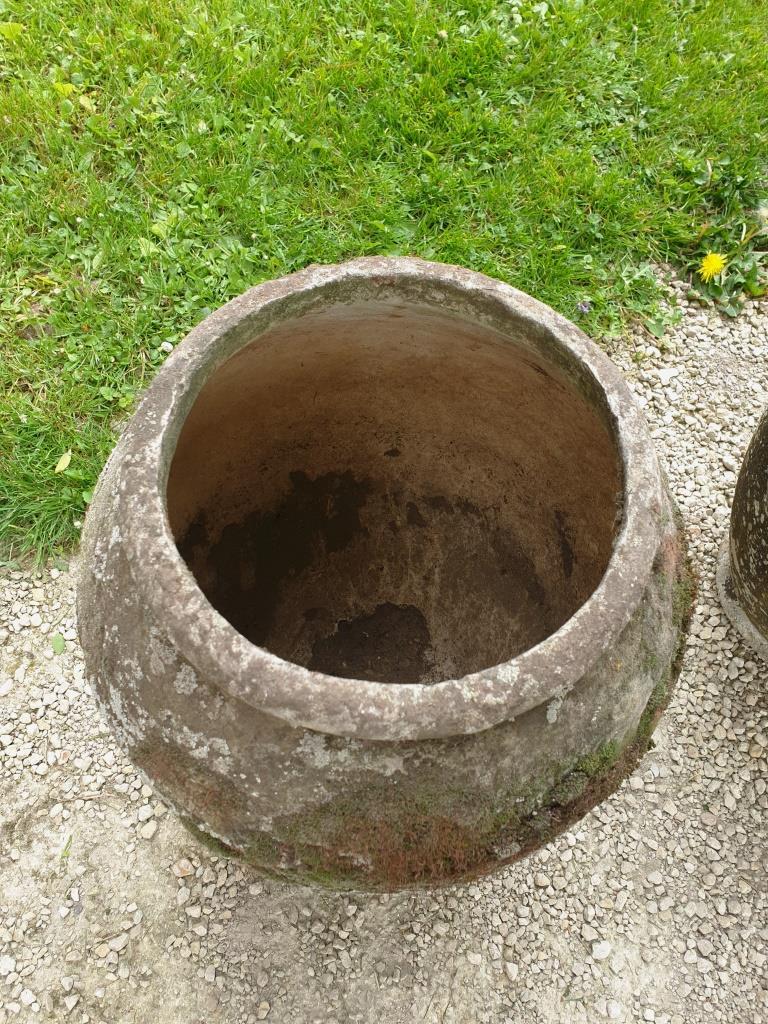 4 pots beton fibre jardinieres